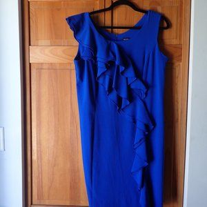 Royal Blue Ruffle Dress